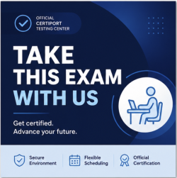 take your certification exam with us